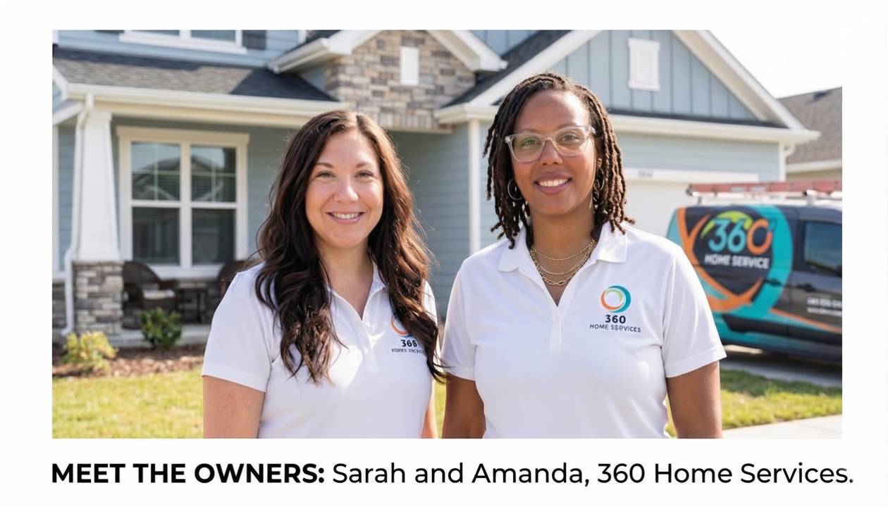 360 Home Services Owners Sarah and Amanda